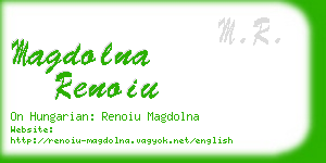 magdolna renoiu business card